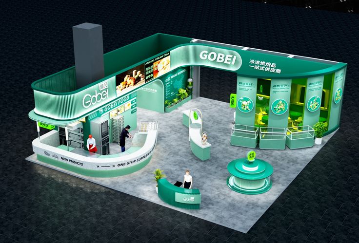 Progettazione di uno stand fieristico con concept su misura